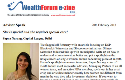 Wealthforum e-zine